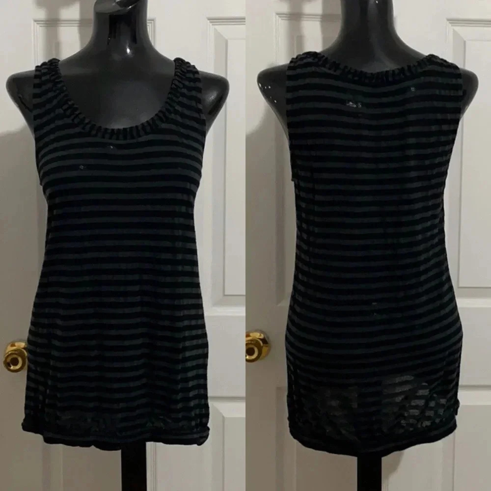Ann Taylor Loft Black Tank Top size small